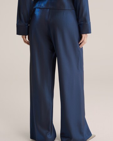 Wide leg Pantaloni con pieghe di WE Fashion in blu