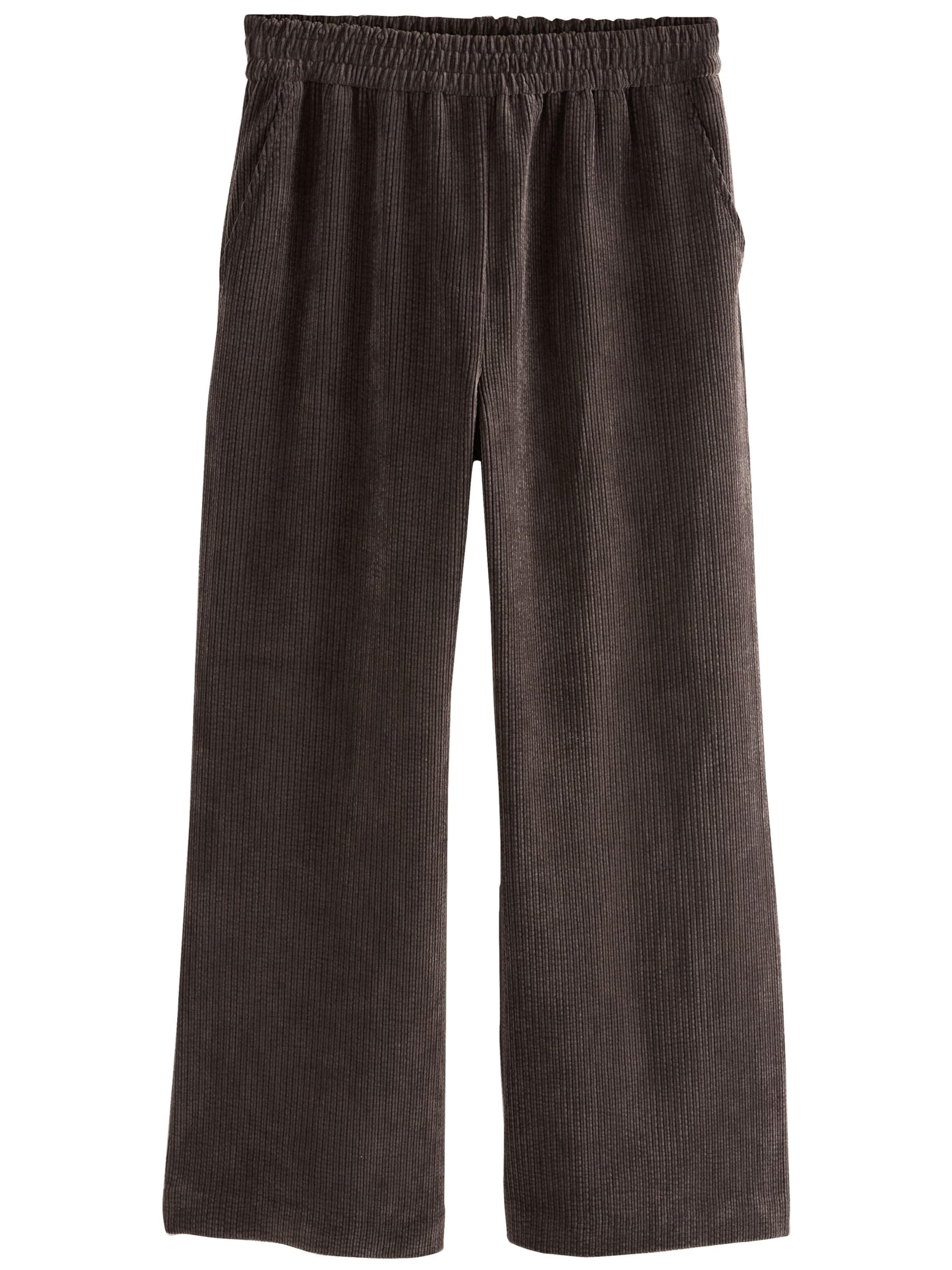 Next - Regular Calças em castanho: frente