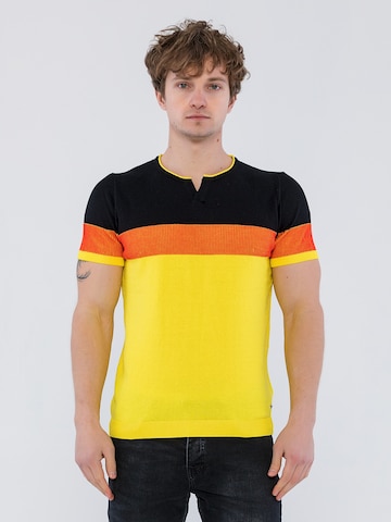 Felix Hardy - Camiseta 'Jaydin' en amarillo: frente