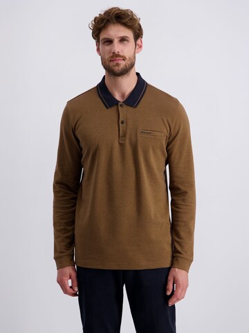 PIERRE CARDIN Shirt in Bruin: voorkant