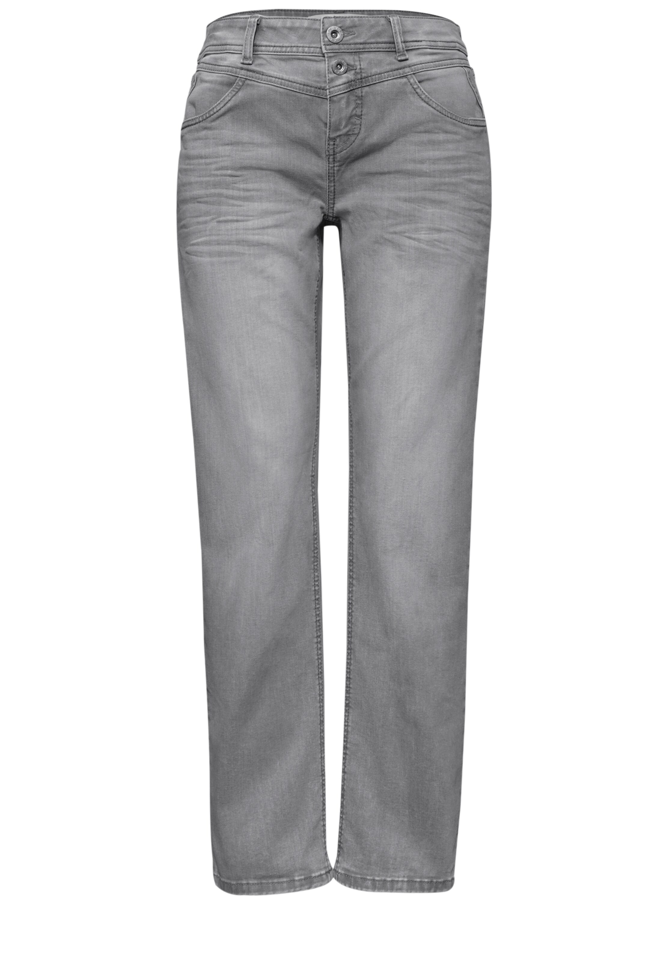 STREET ONE Regular Jeans in Grau: Vorderseite