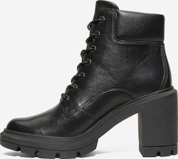 TIMBERLAND Lace-Up Ankle Boots in Black: front