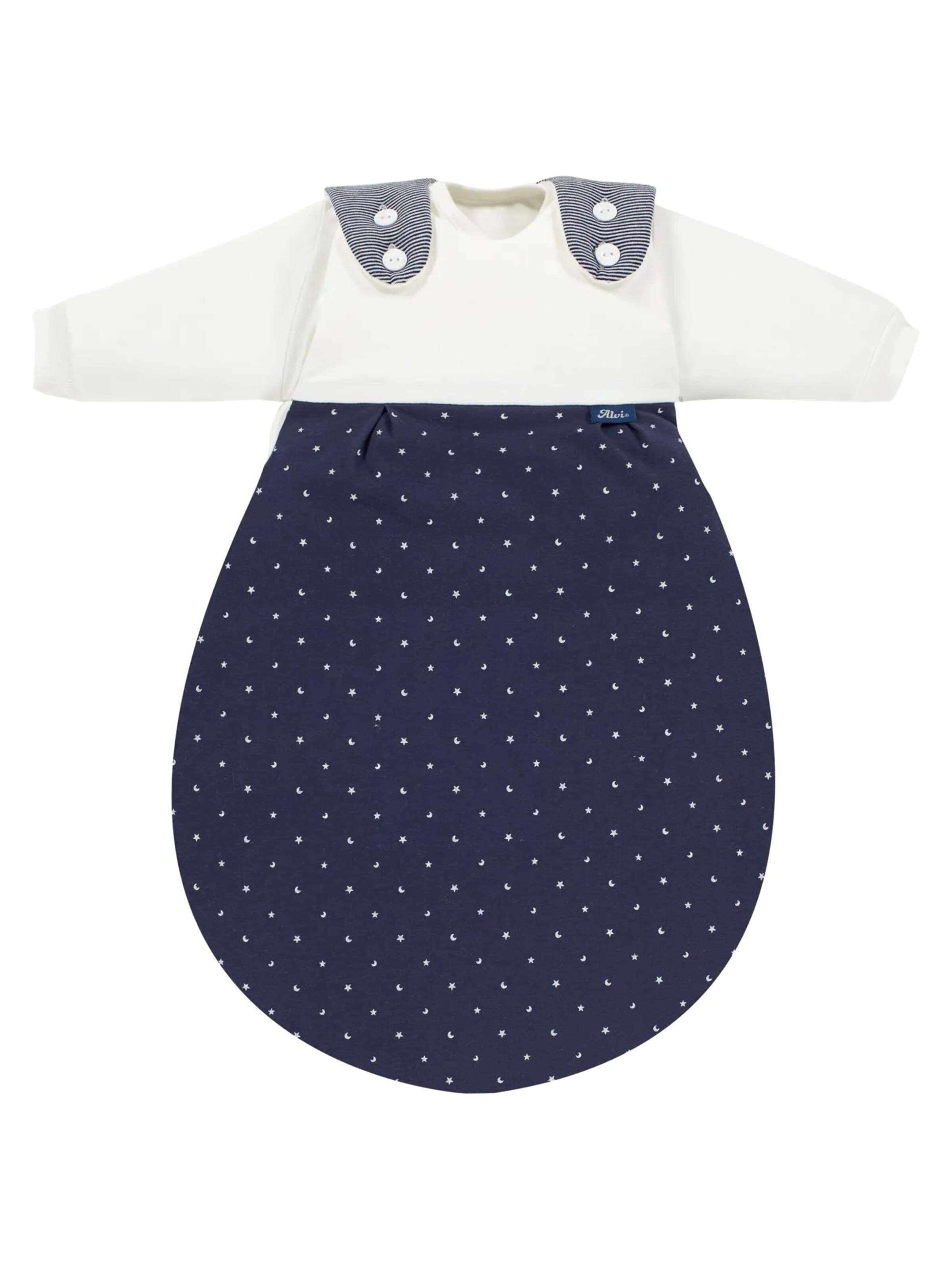 ALVI Schlafsack 'Schlafsack Baby-Mäxchen 3-teilig Baumwolle'‌‌‌‌ in Blau: Vorderseite