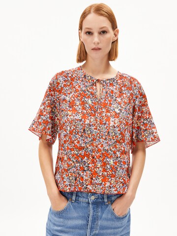 ARMEDANGELS Blouse in Oranje: voorkant