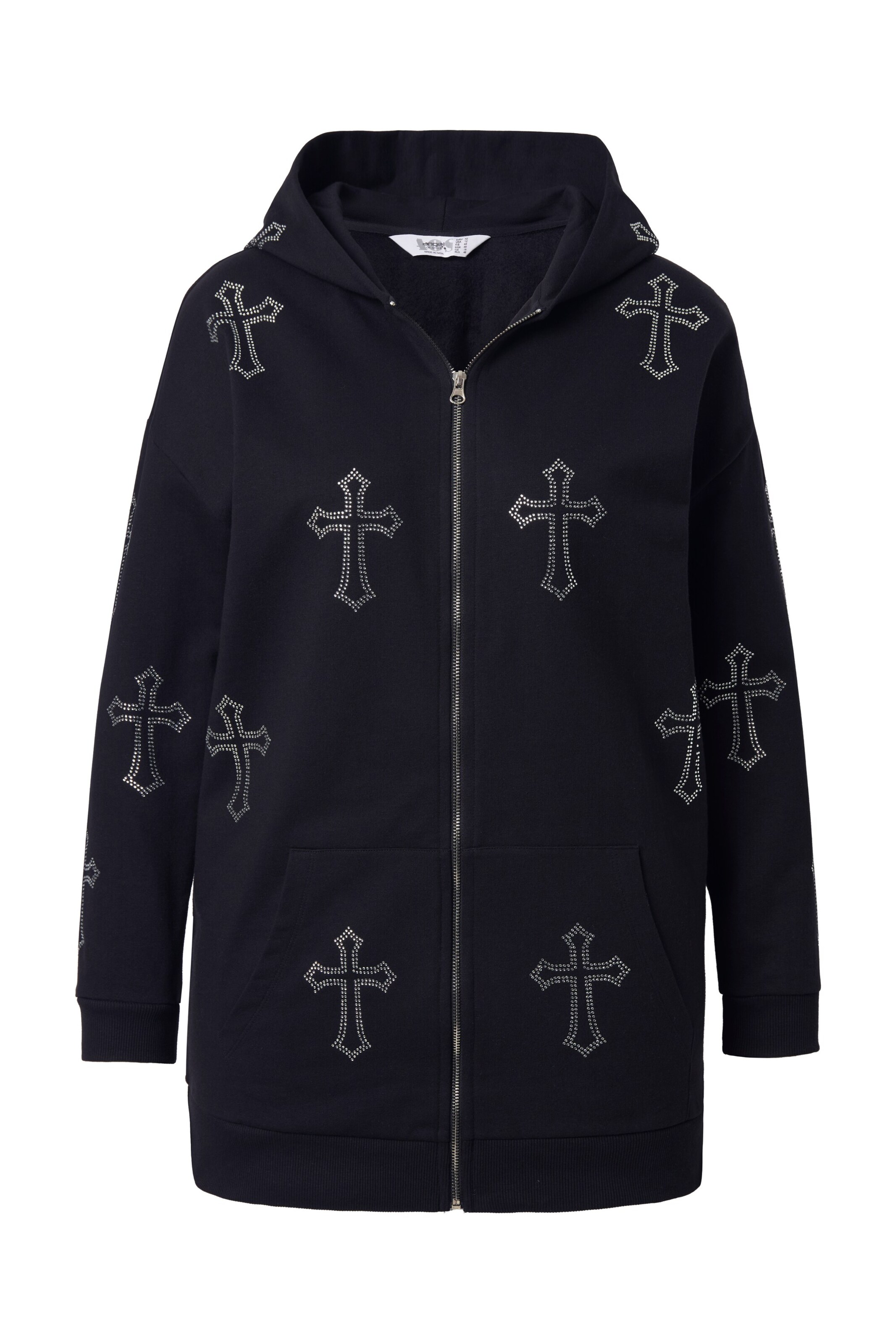 Angel of Style Sweatjacke in schwarz, Produktansicht