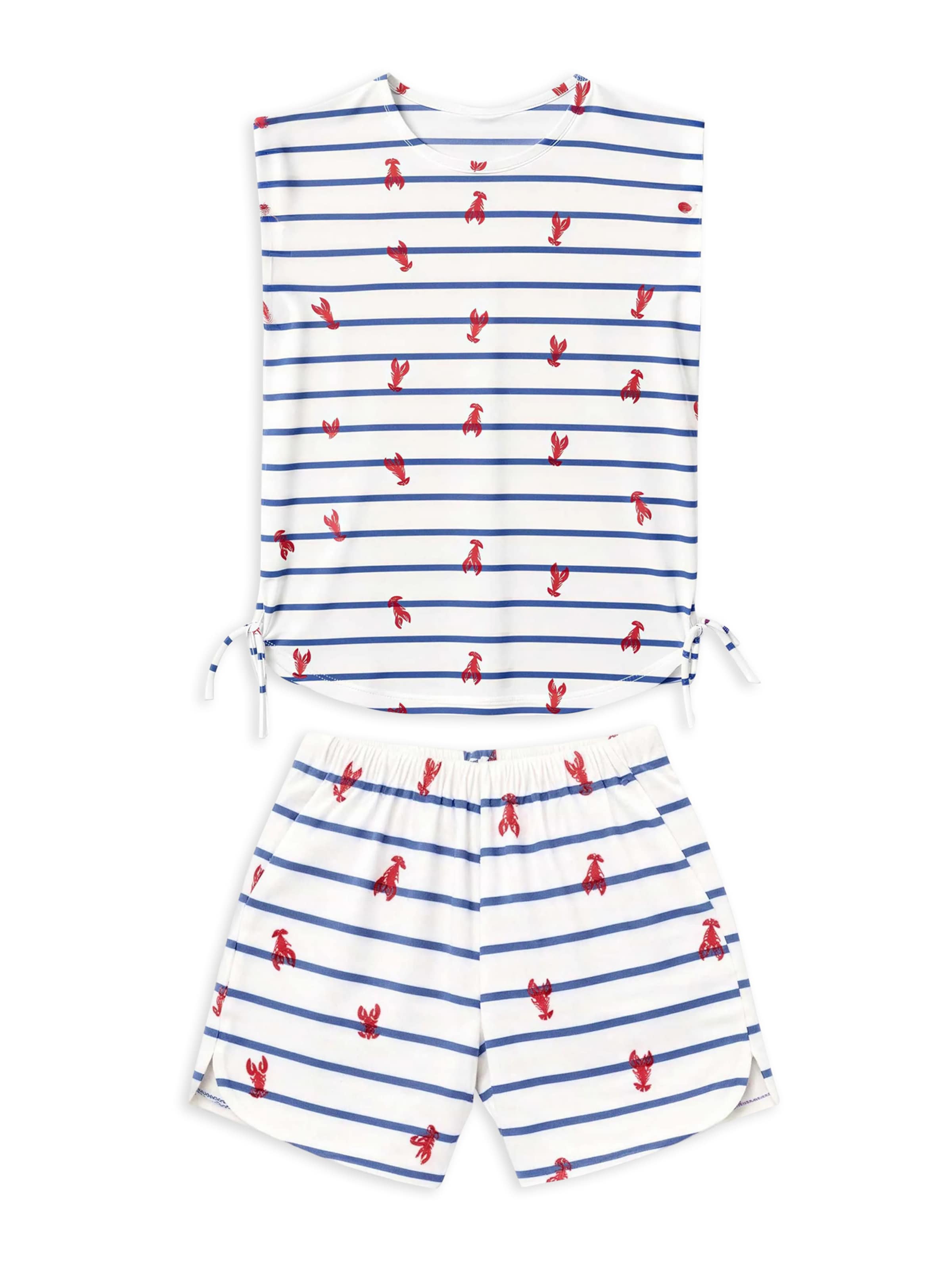 Pyjama Gisela en bleu : devant