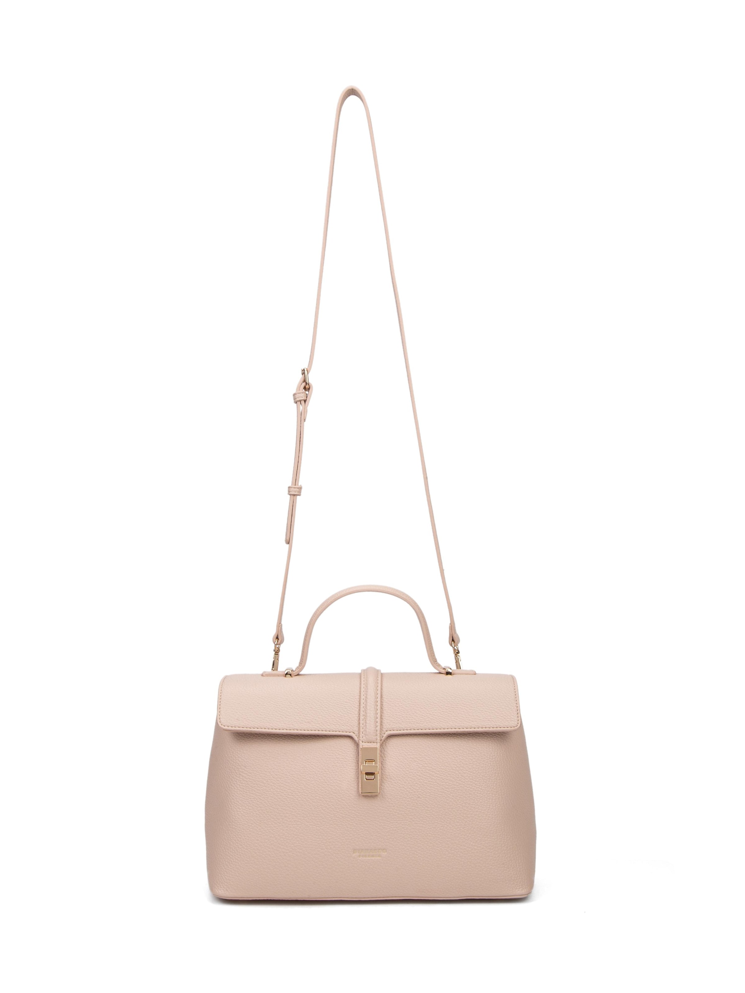 Borsa a mano 'Borsa a Mano Donna Pelle Vegana PU con Girello e Tracolla Rimovibile' di Diana&Co. in rosa