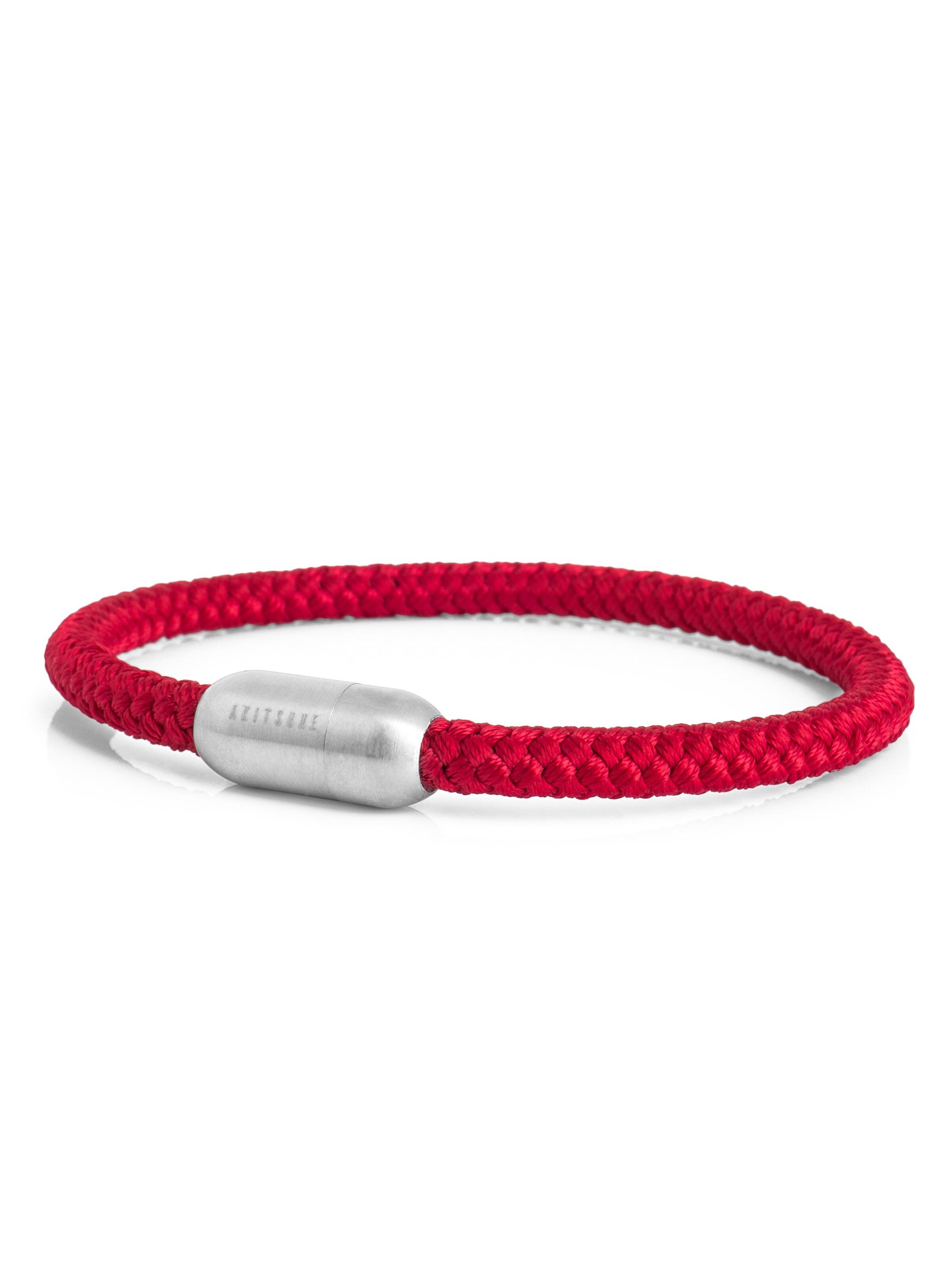 Akitsune Bracelet 'Silvus' in Red: front