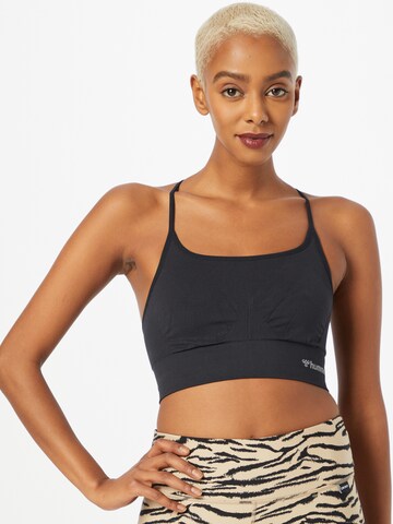 Hummel Bustier Sport bh 'Tiffy' in Zwart: voorkant