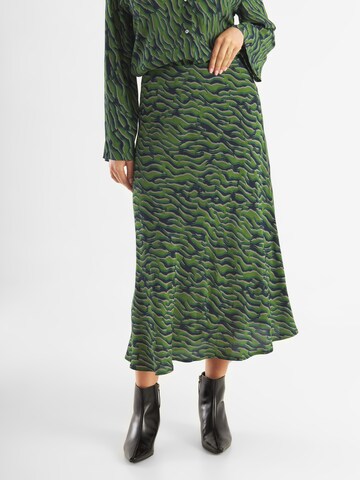 Gonna 'Fancy Long' di Jascha Stockholm in verde: frontale