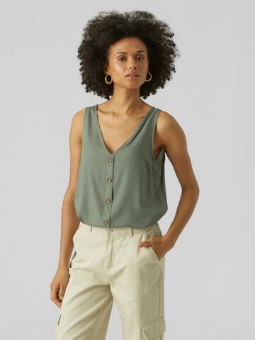 VERO MODA - Blusa 'BUMPY' em verde: frente