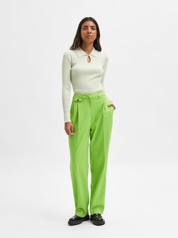 Pull-over 'Raya' SELECTED FEMME en vert