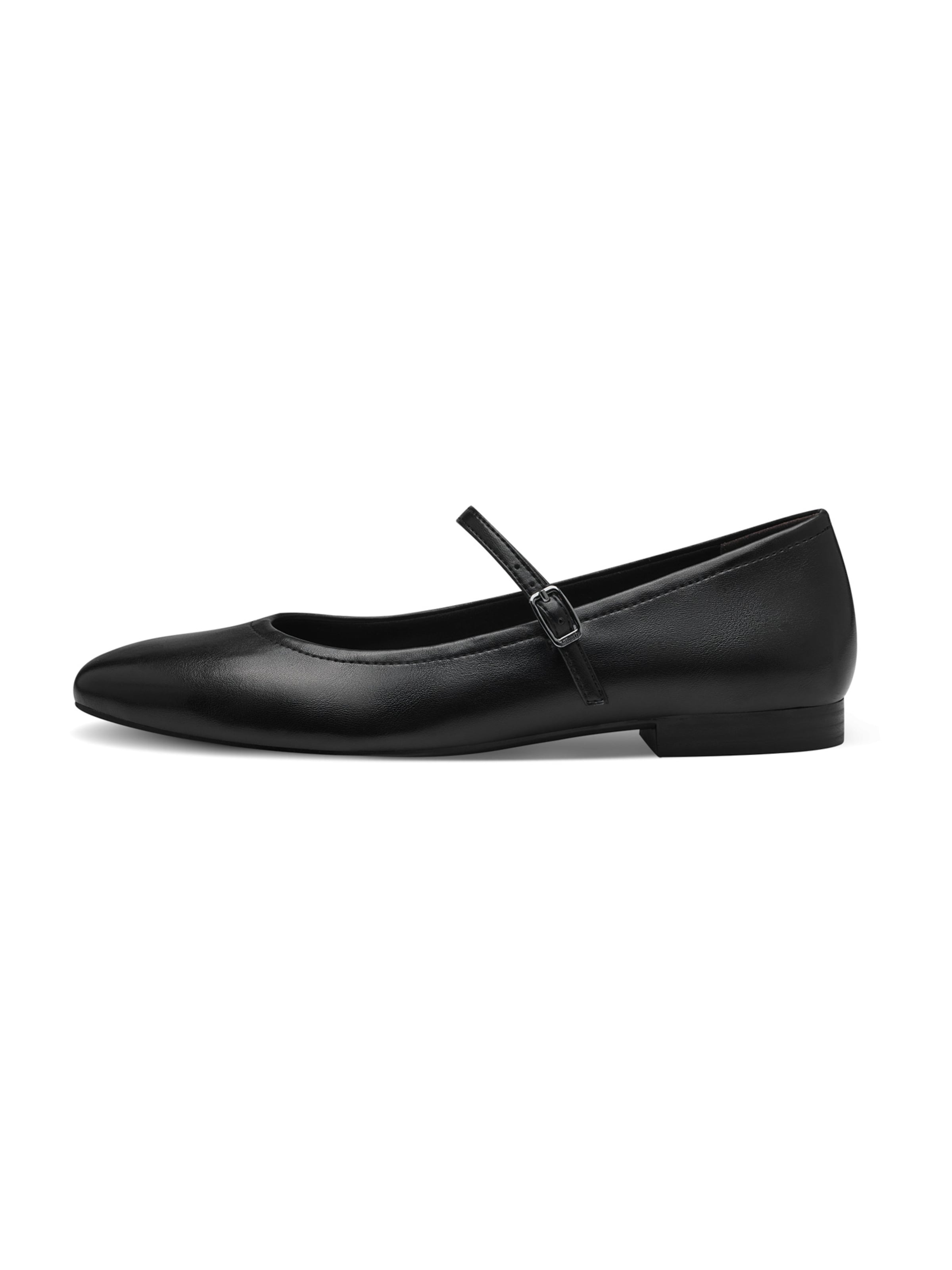 Tamaris Ballet Flats with Strap in Black
