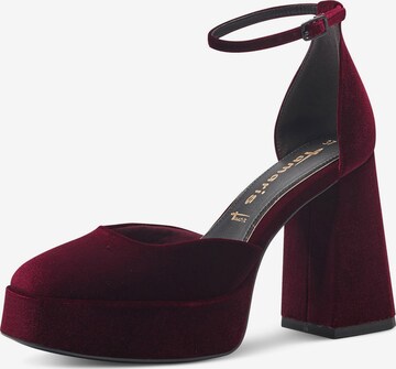 TAMARIS - Zapatos con plataforma en rojo: frente