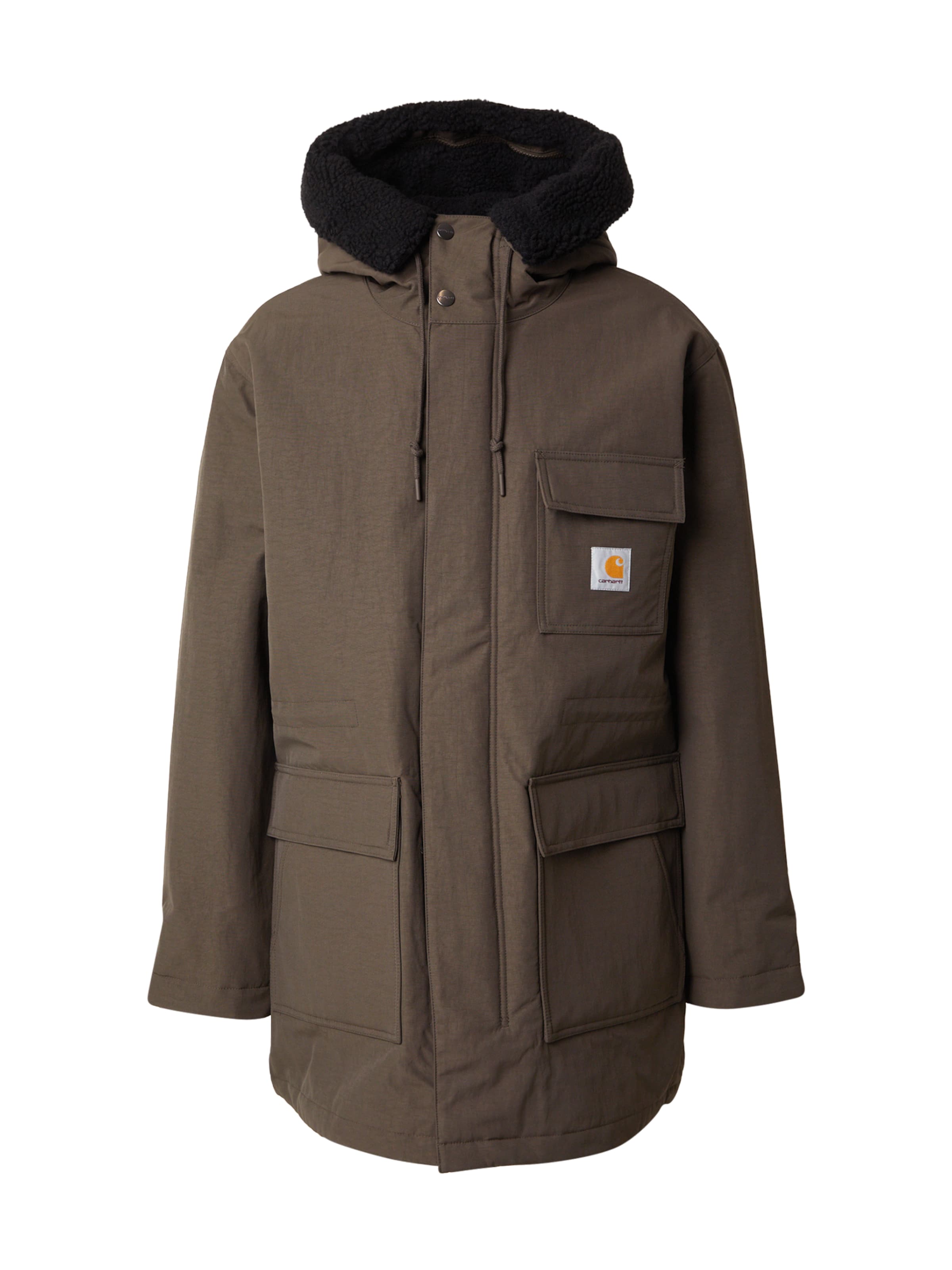 Carhartt WIP Zimní parka 'Siberia' – hnědá: přední strana