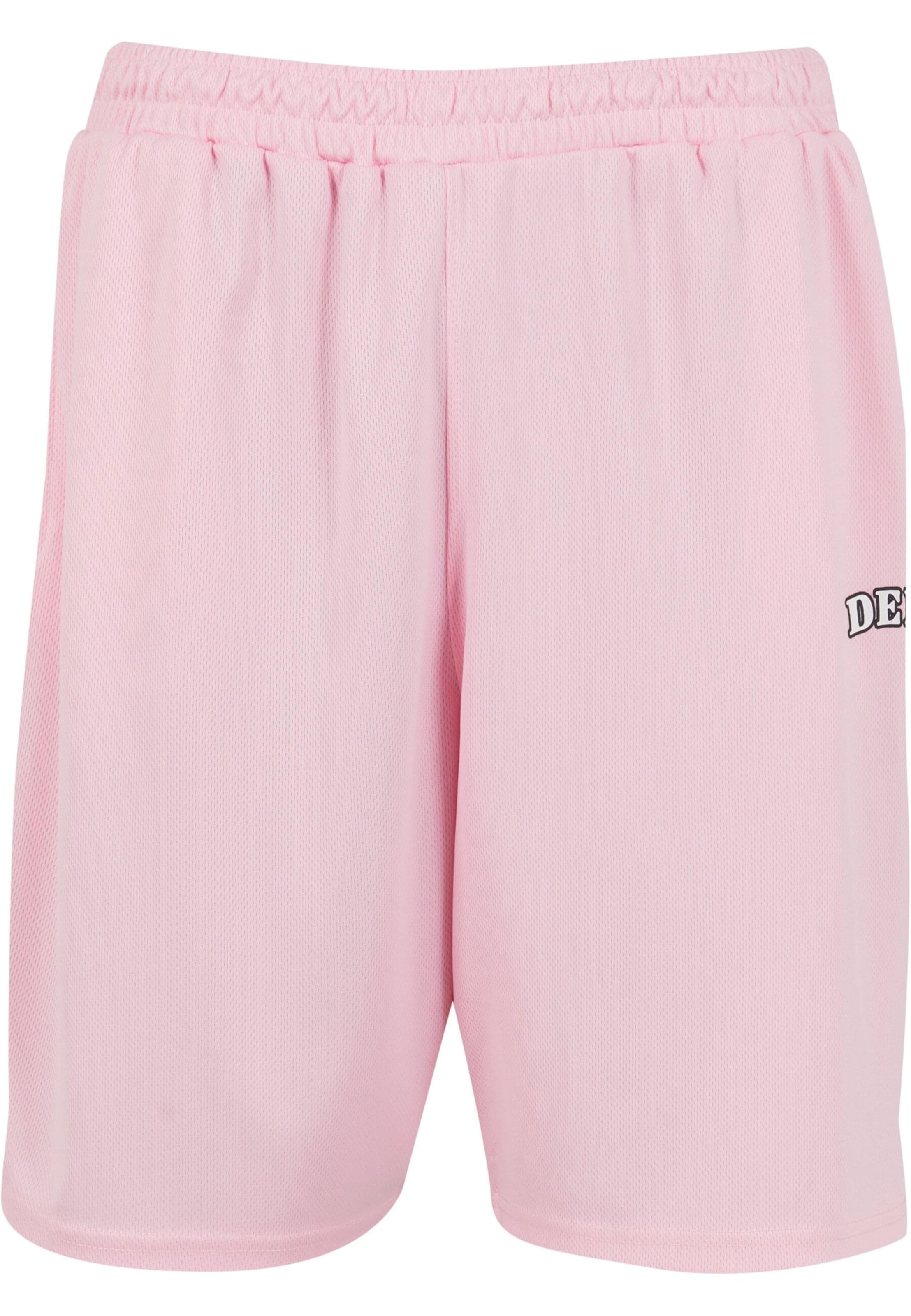 Largi Pantaloni de la DEF pe roz: față