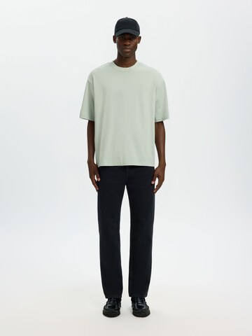 T-Shirt 'SLHASPEN' SELECTED en vert