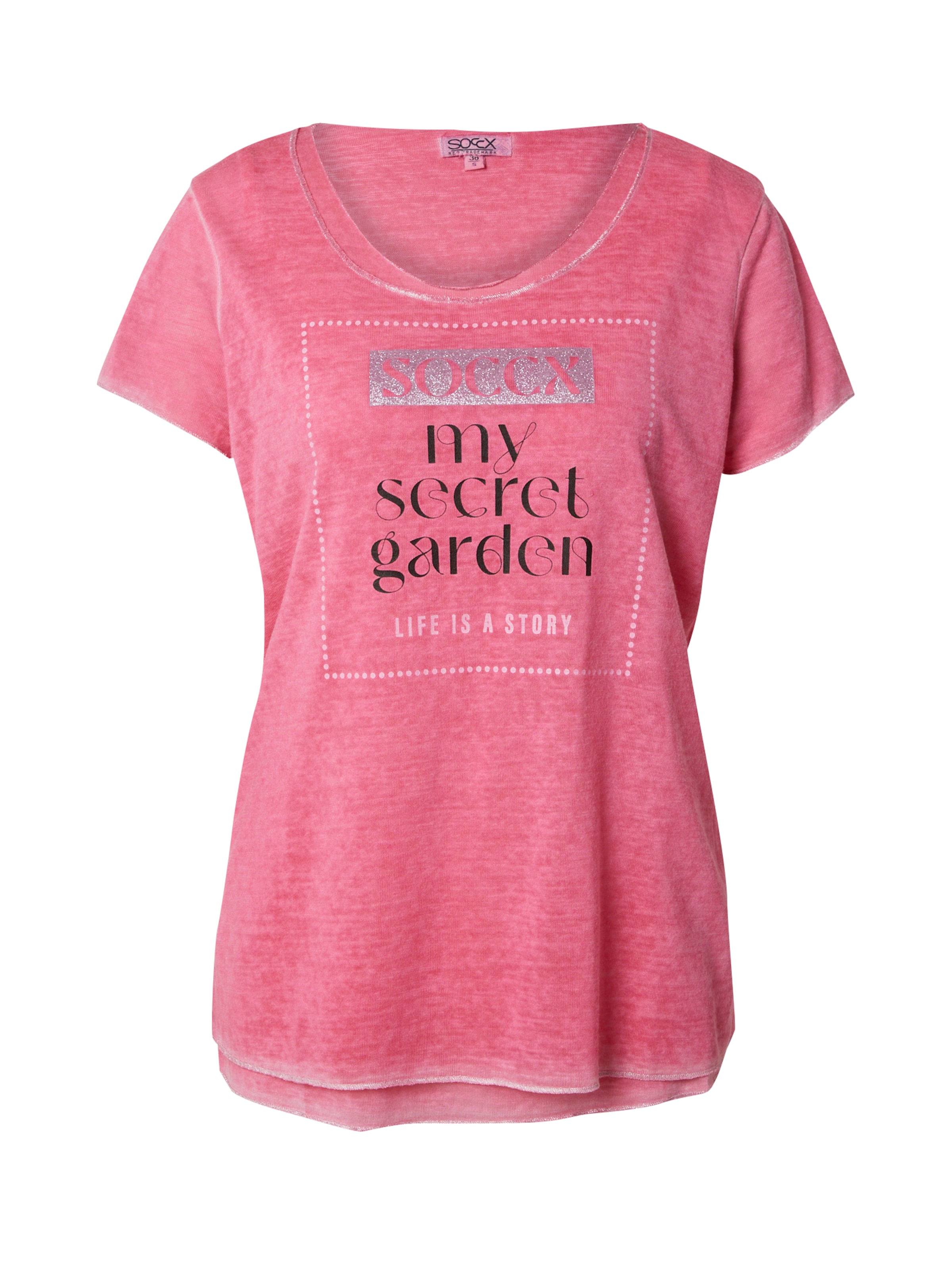 rozā Soccx T-Krekls: no priekšpuses