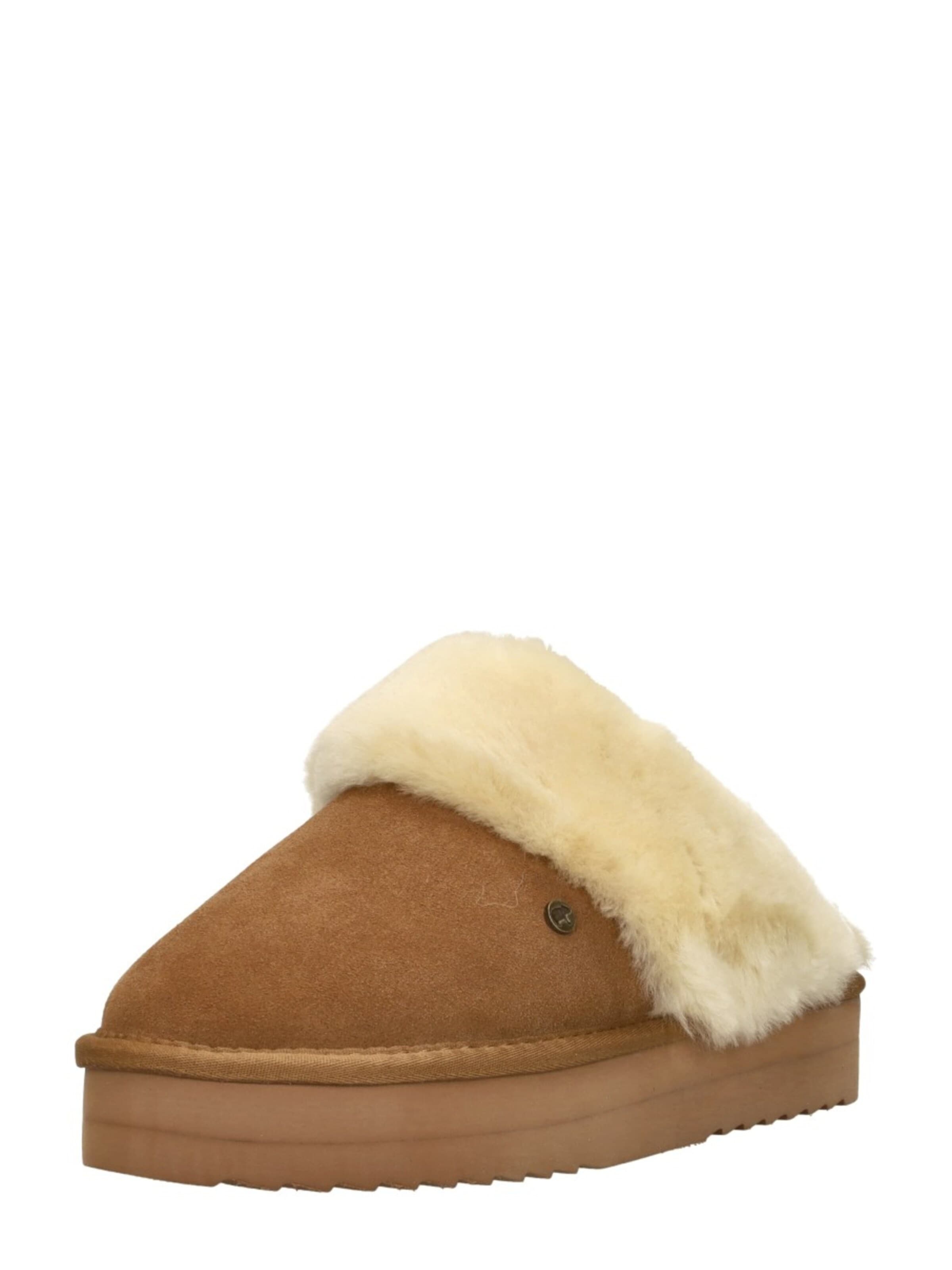 Warmbat Huisschoenen 'Flurry Plateau' in Bruin
