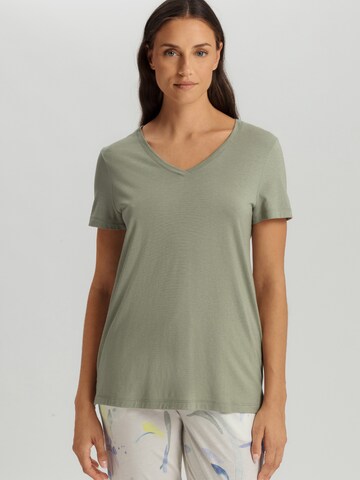 T-shirt ' Sleep & Lounge ' Hanro en vert : devant