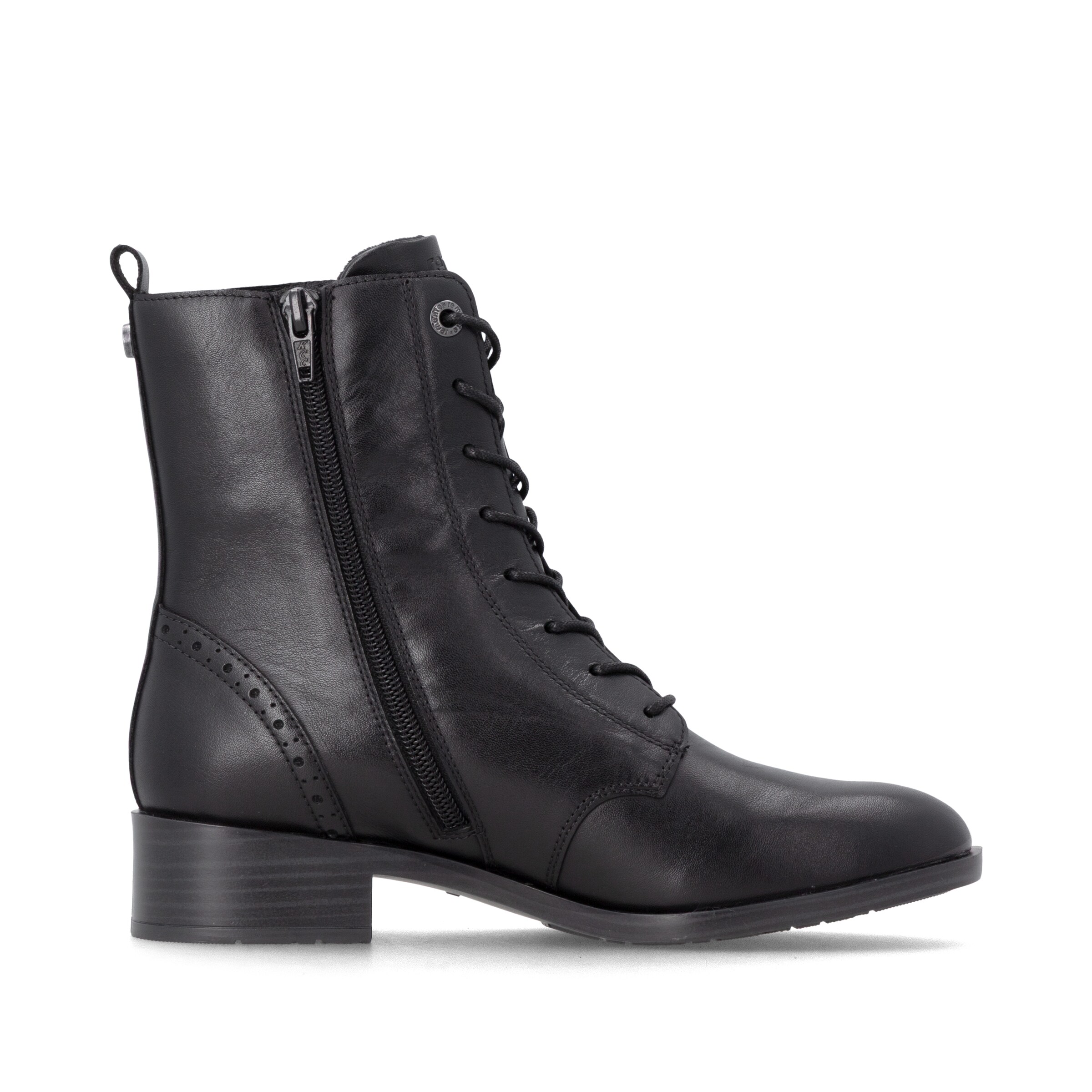 REMONTE Lace-Up Ankle Boots in Black