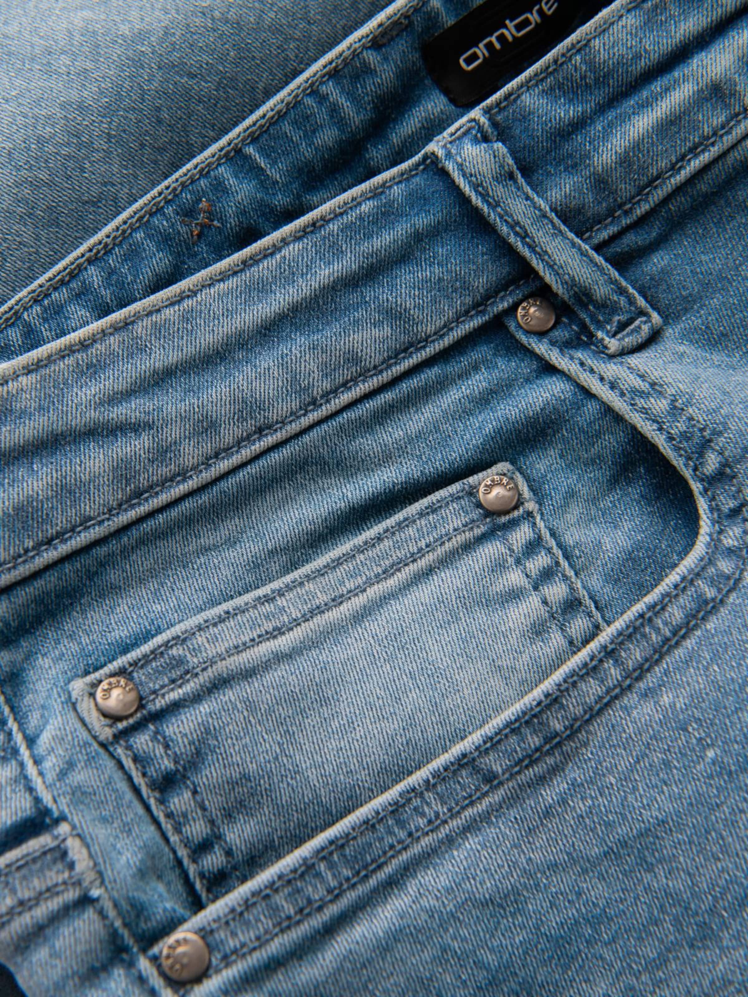 Ombre Regular Jeans in Blauw