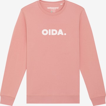 Felpa ' Oida ' di Watapparel in rosa: frontale