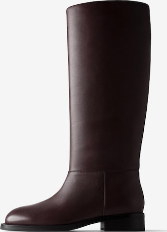 L37 HANDMADE SHOESLežerne čizme 'SIMPLE BOOTS' - crvena boja: prednji dio