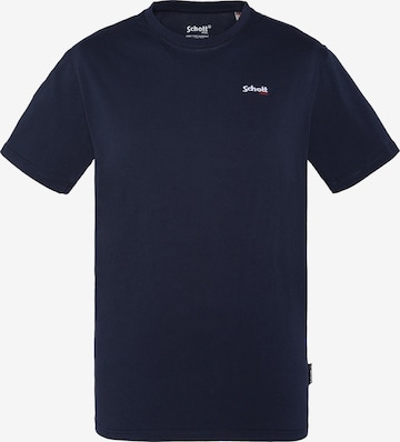 Schott NYC Shirt in Blue: front