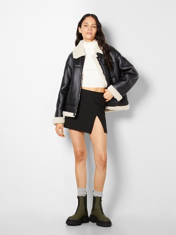 Bershka Between-Season Jacket in Black