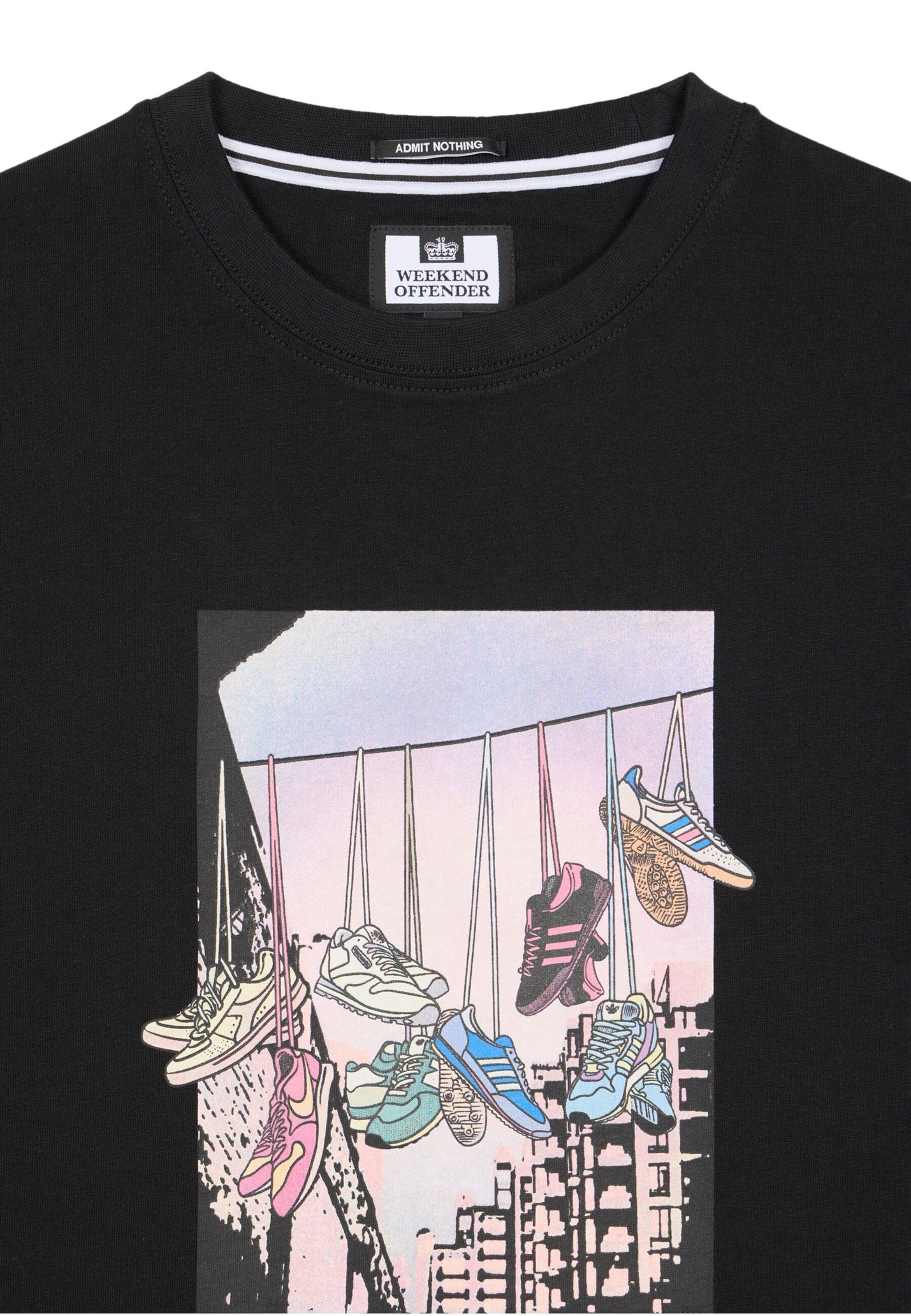 Weekend Offender T-Shirt 'Turf Wars' in Schwarz