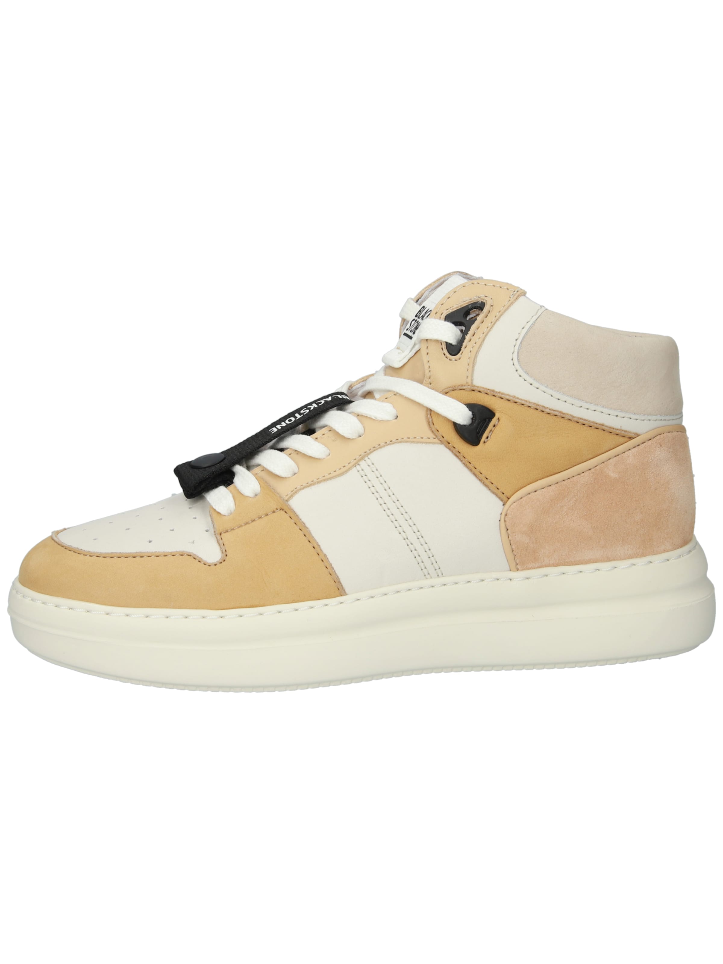 BLACKSTONE Hög sneaker i gul: framsida