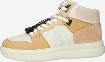 BLACKSTONE Hög sneaker i gul: framsida