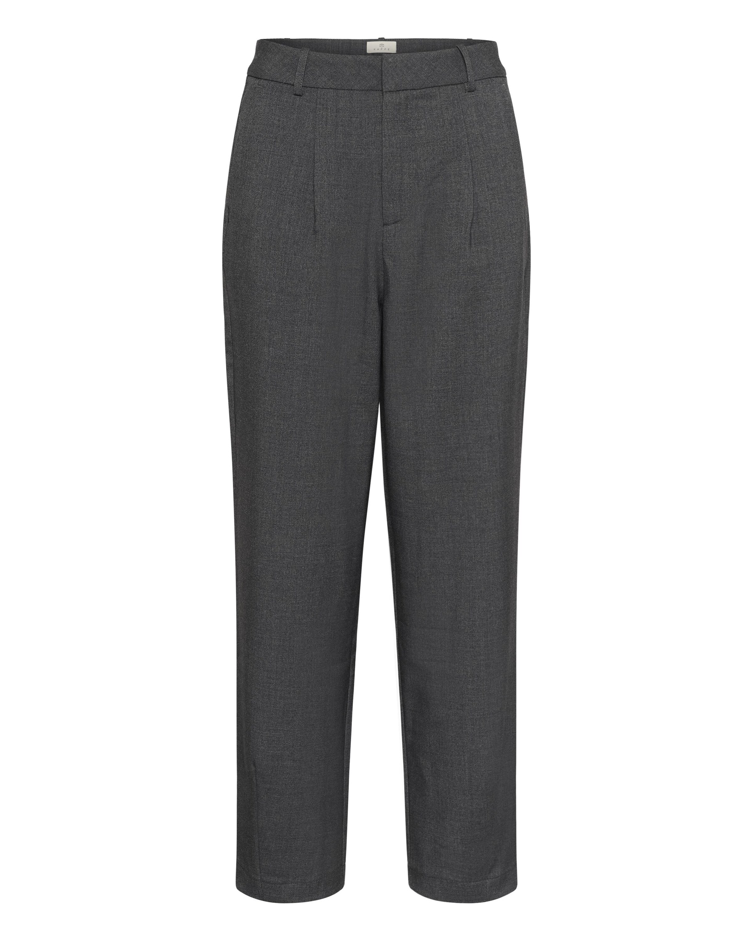 Kaffe Pleat-Front Pants 'KAMerle' in Grey: front
