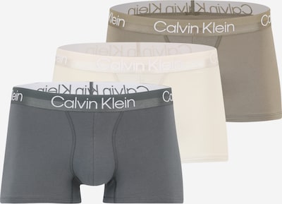 Calvin Klein Underwear Boxershorts in grau / taupe / offwhite / naturweiß, Produktansicht