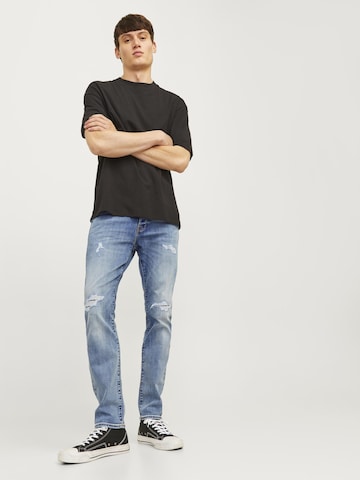Coupe slim Jean 'JJIGlenn JJFox' JACK & JONES en bleu
