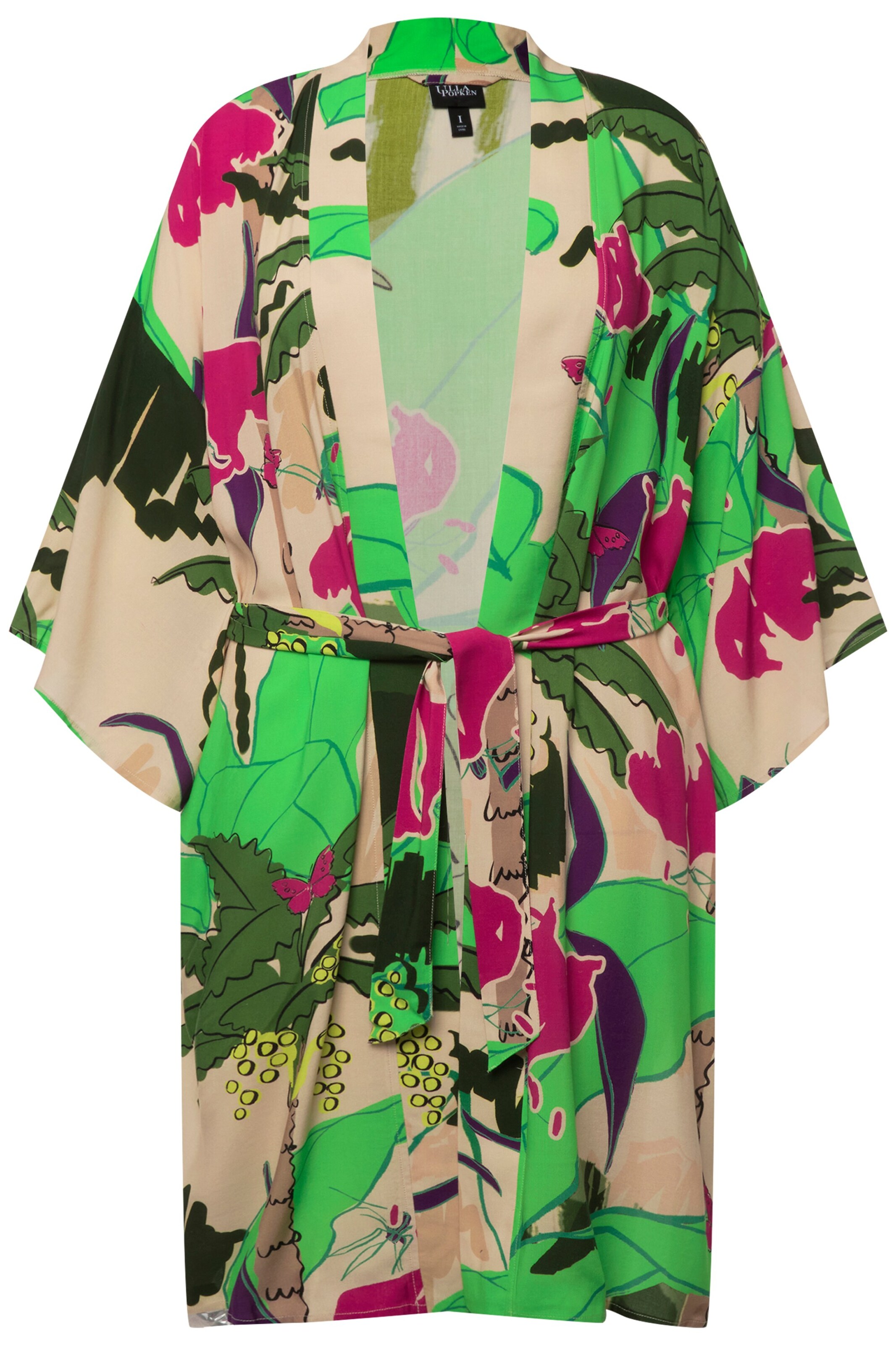 Ulla Popken Kimono in Grün: Vorderseite