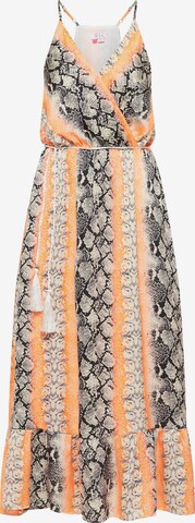 IZIA Dress in Orange: front