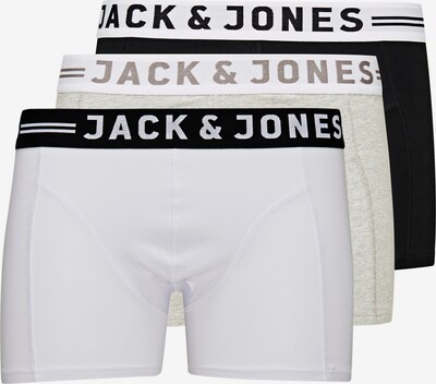 JACK & JONES Bokserice 'Sense' u sepija / siva melange / crna / bijela, Pregled proizvoda