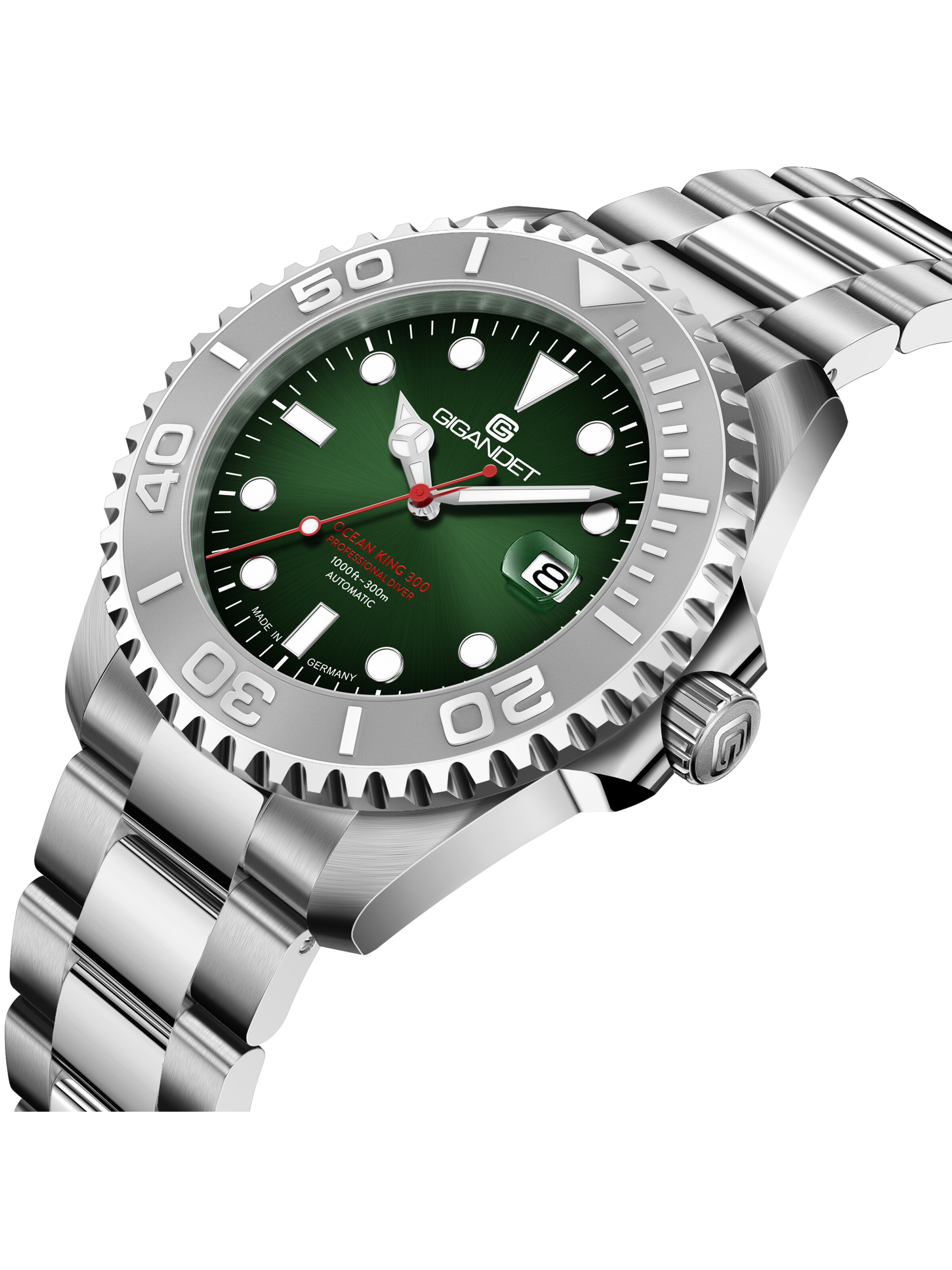 Gigandet Analog Watch 'OCEAN KING' in Green