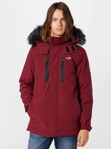 Parka invernale di HOLLISTER in rosso: frontale