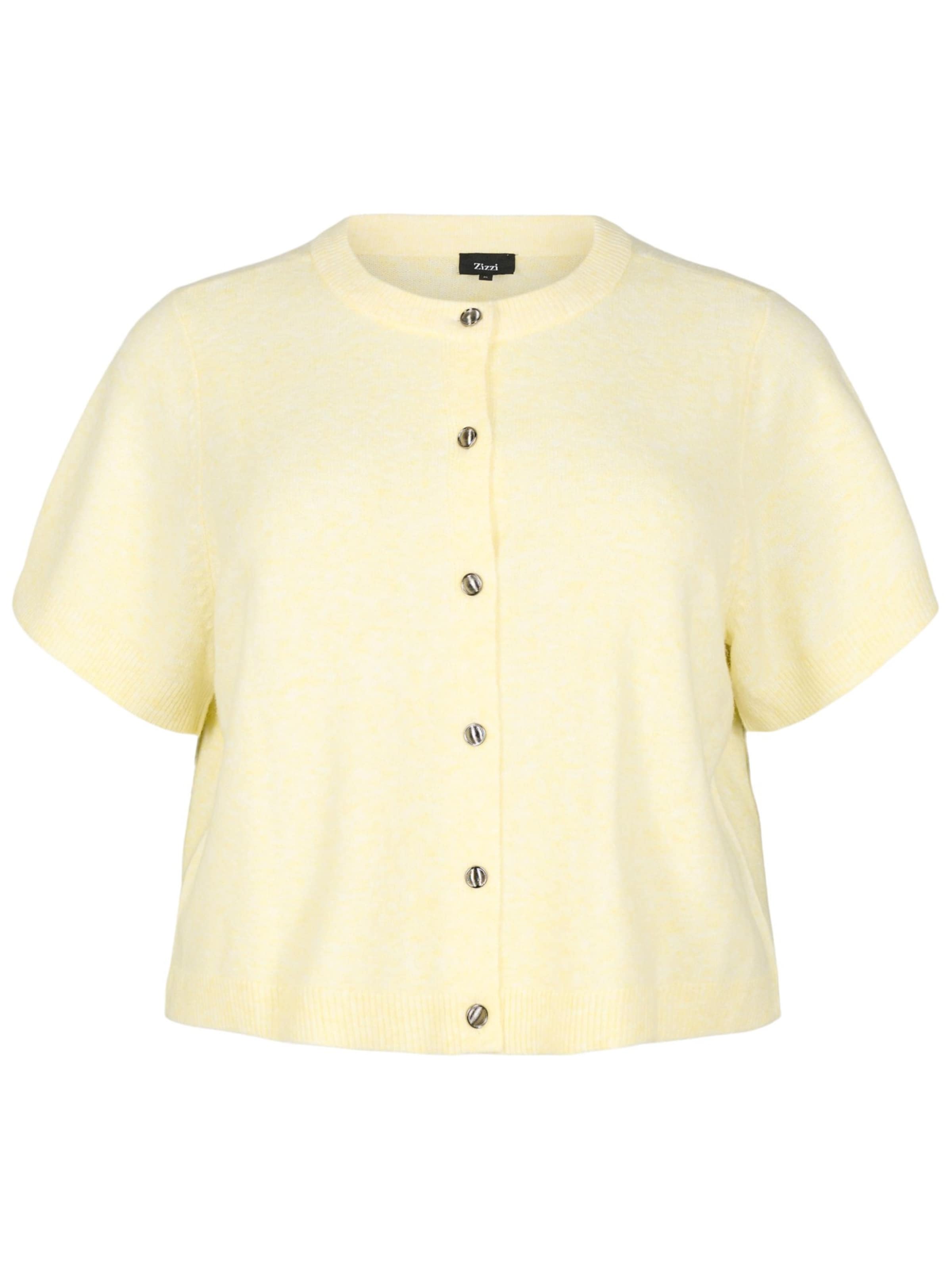 geltona Zizzi Kardiganas 'Cavista': priekis