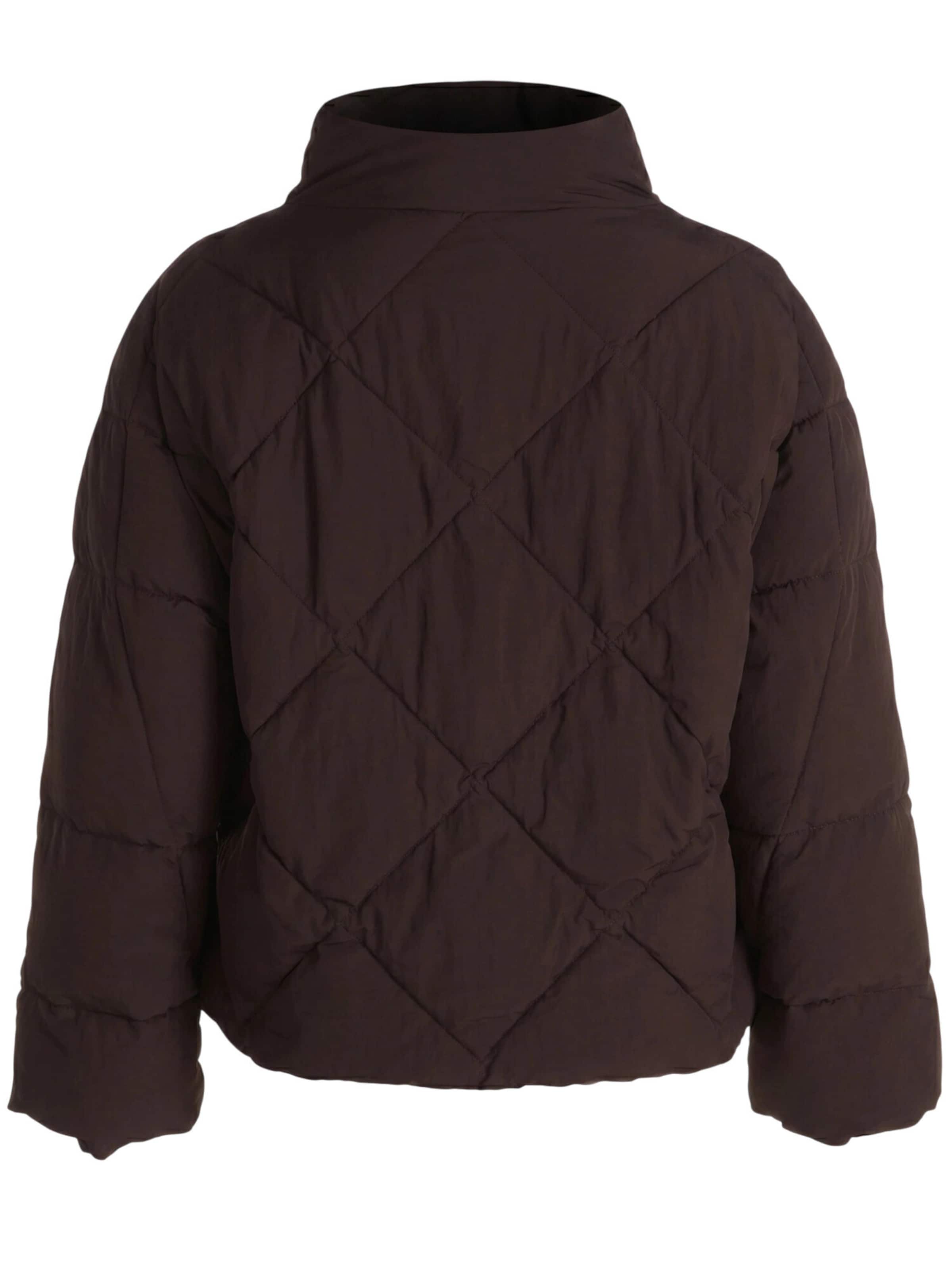 zero Steppjacke mit Stehkragen in Braun