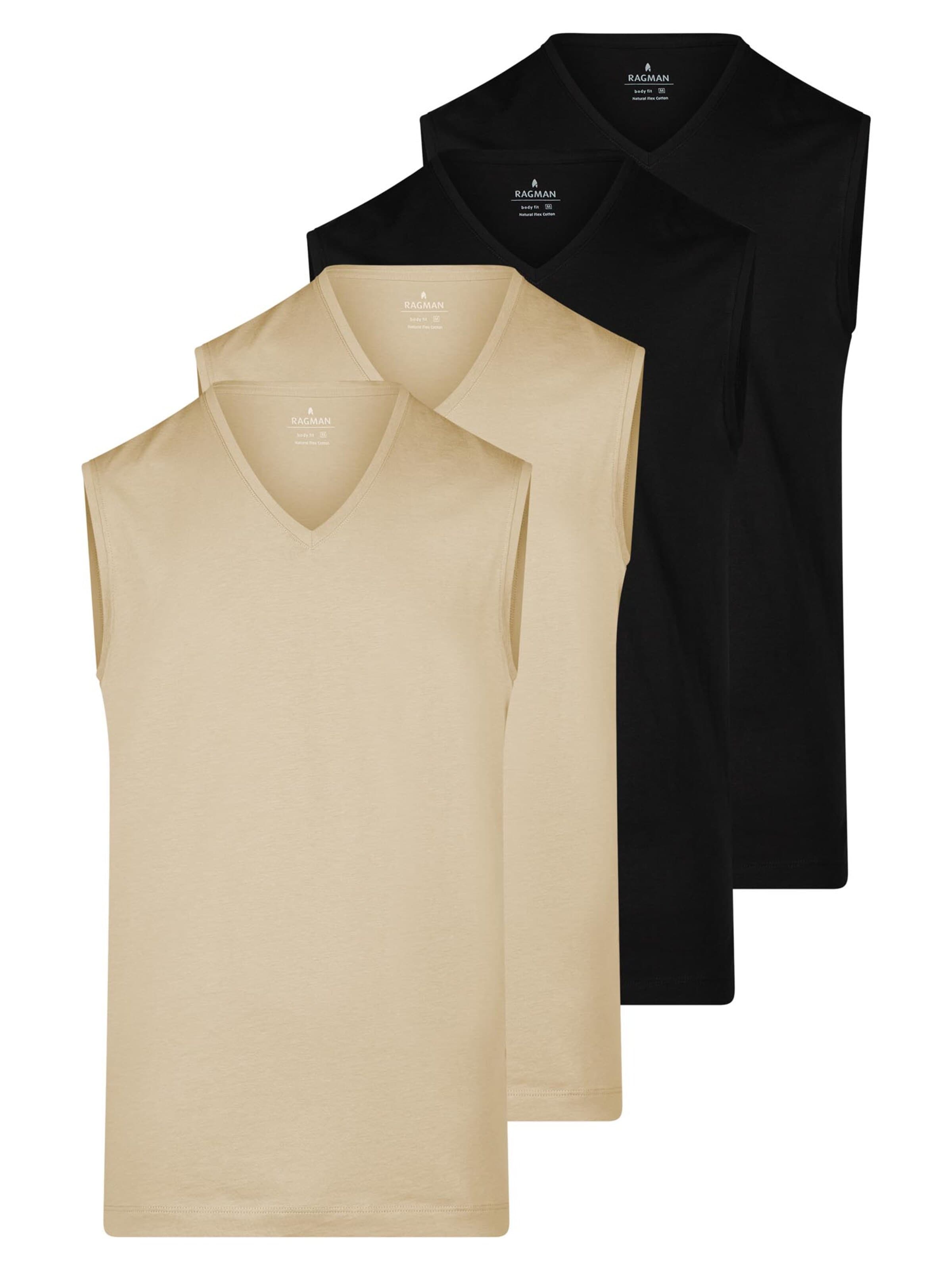 Ragman Undershirt 'Basic' in Beige: front