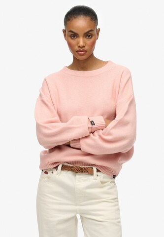 Pull-over Superdry en rose : devant