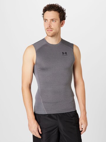 UNDER ARMOUR Regular fit Funkcionalna majica | siva barva: sprednja stran