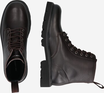 Karl Lagerfeld Lace-Up Boots 'Maison' in Brown