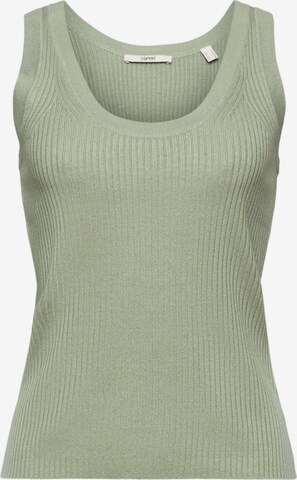 Tops en tricot ESPRIT en vert : devant