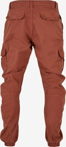 Urban Classics Tapered Cargo Pants in Brown