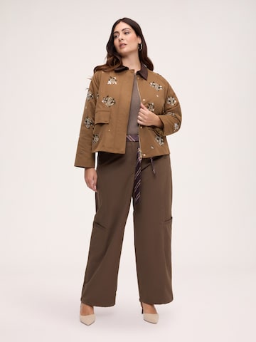Wide leg Pantaloni di Fiorella Rubino in marrone